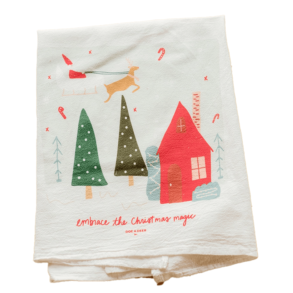 Christmas Magic Flour Sack Towel, Shopsweetluluss
