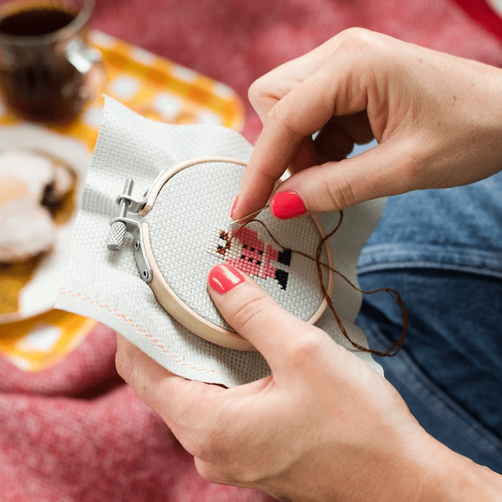 Christmas Santa DIY Cross Stitch Kit, Shopsweetluluss