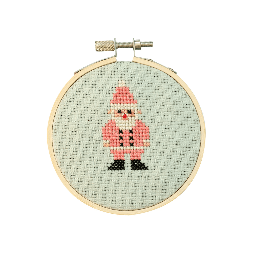 Christmas Santa DIY Cross Stitch Kit, Shopsweetluluss