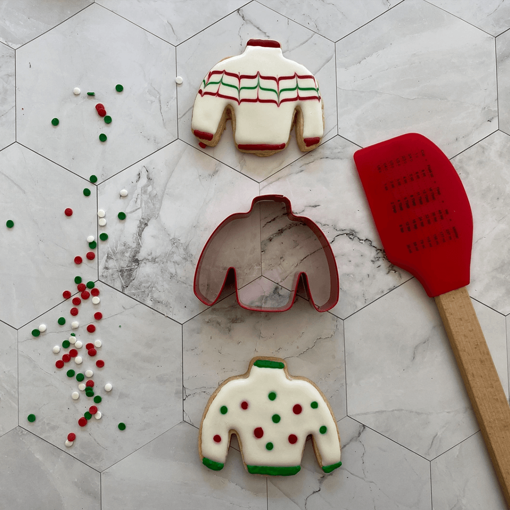 Christmas Sweater Spatula & Cookie Cutter Set, Shopsweetluluss