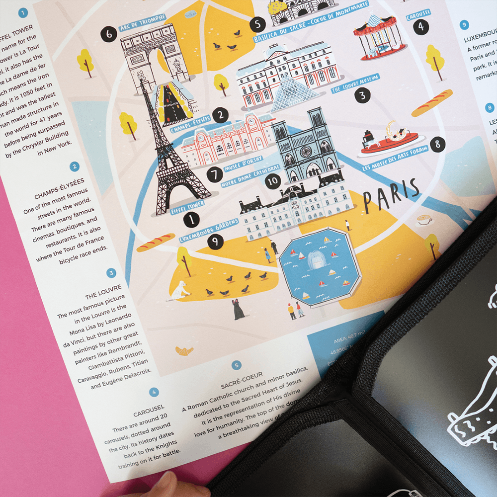 Cities of Wonder Erasable Book - Paris, Shopsweetluluss