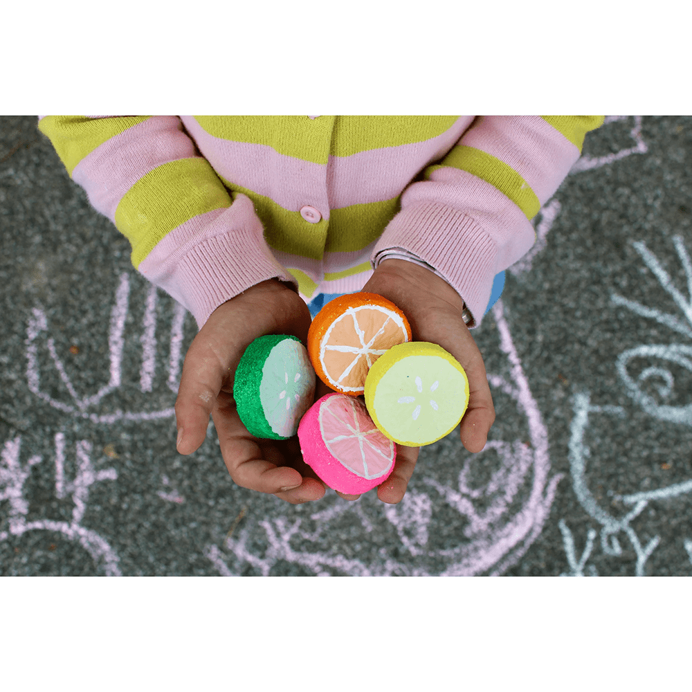 Citrus Slices Sidewalk Chalk Set, Shopsweetluluss
