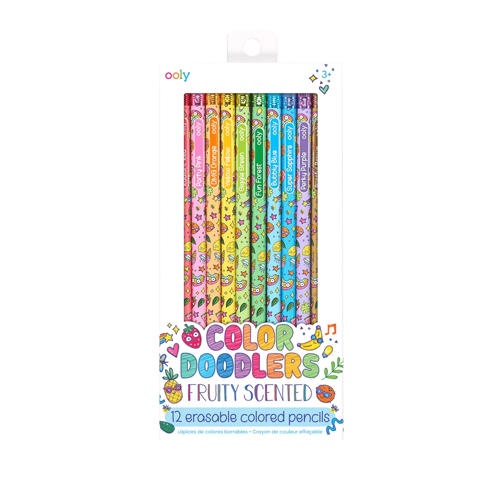 Color Doodlers Scented Erasable Colored Pencils, Shopsweetluluss