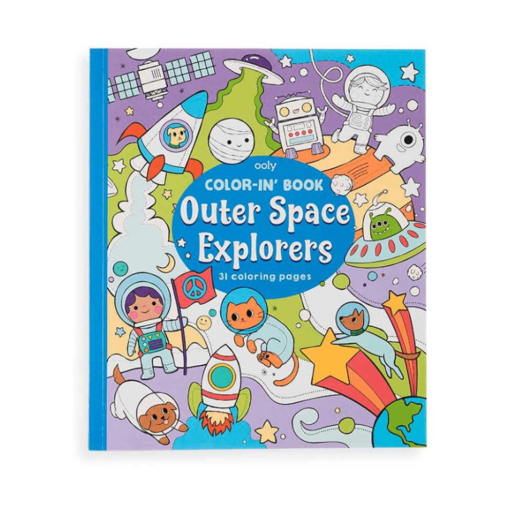 Color-in' Book - Outer Space Explorers, Shopsweetluluss