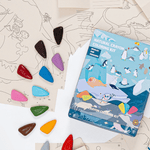 Coloring Party Set - Whales & Penguins, Shopsweetluluss
