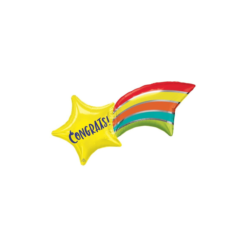 27" "Congrats!" Shooting Star Balloon, Shopsweetluluss