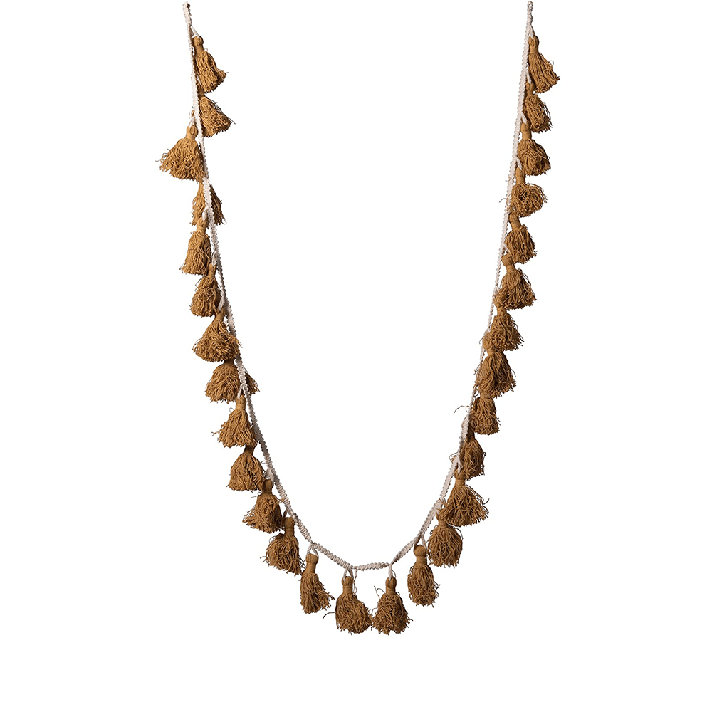 Cotton Tassel Garland - Mustard, Shopsweetluluss