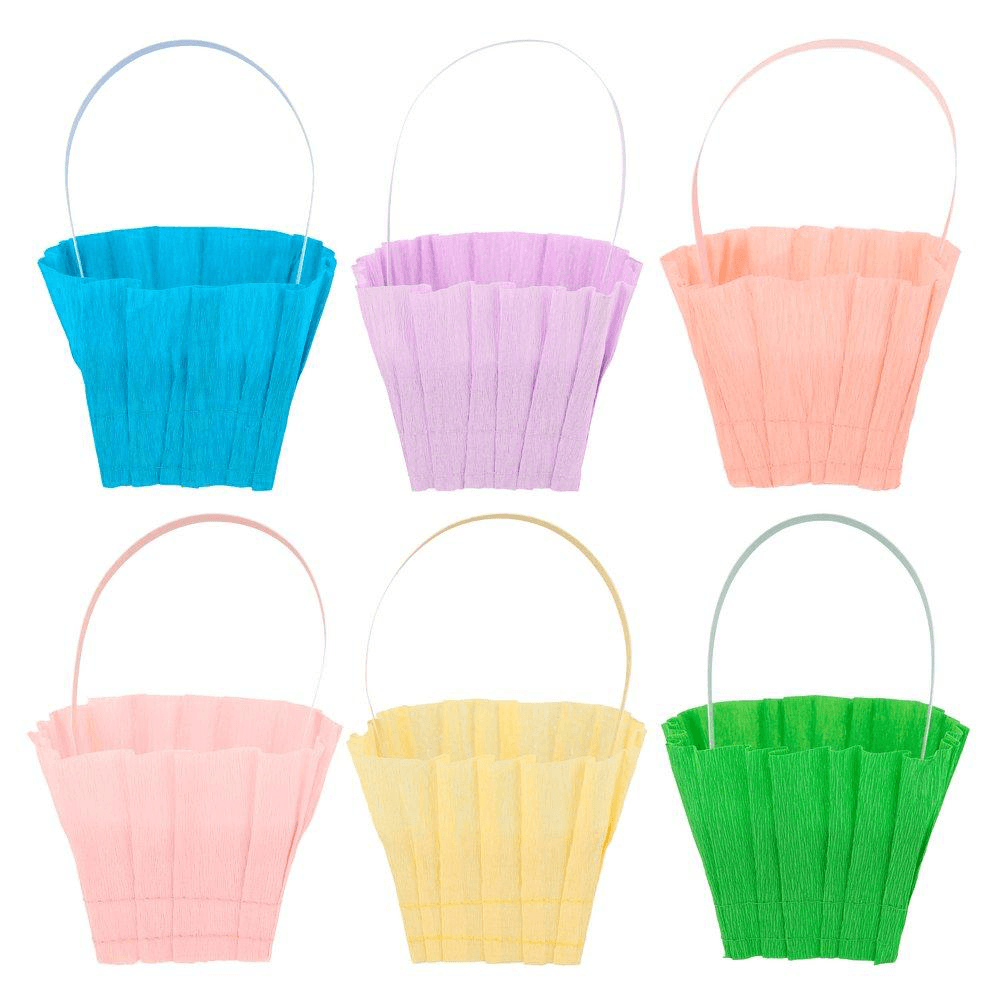 Crepe Paper Easter Baskets, Shopsweetluluss