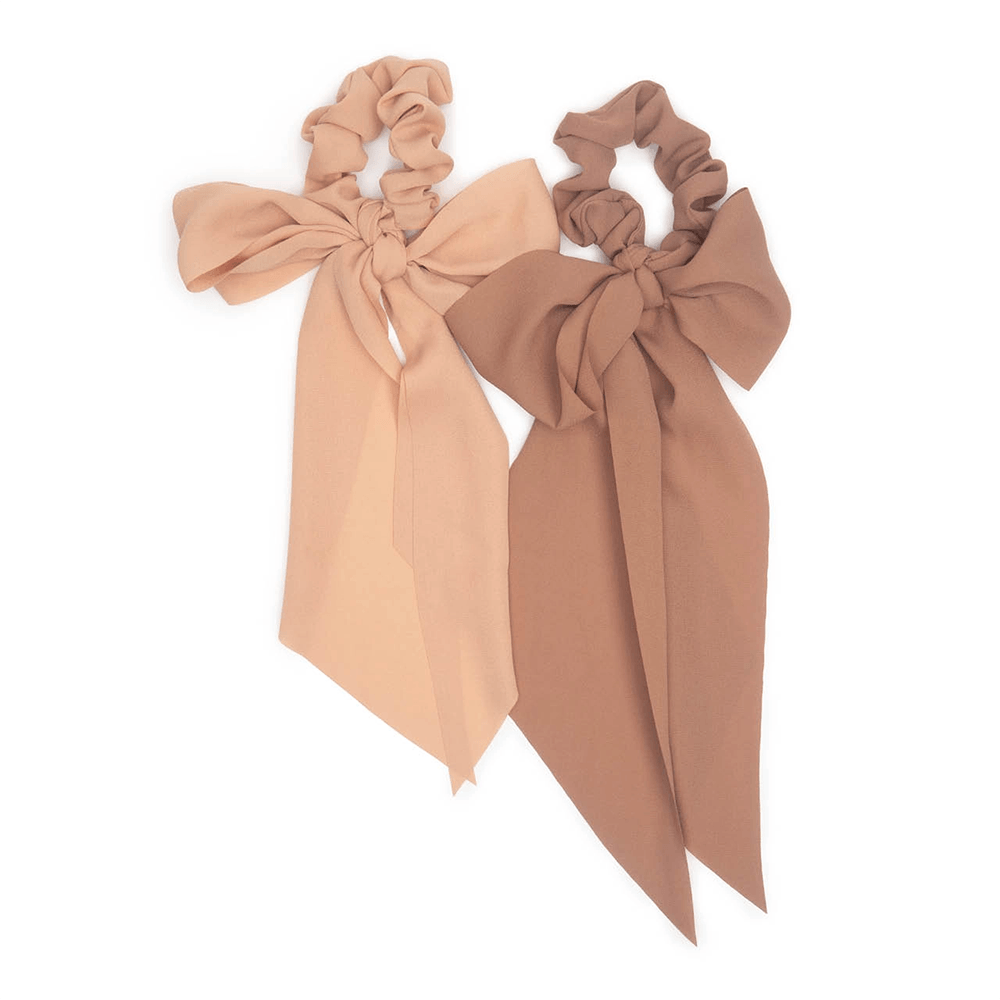 Crepe Scarf Scrunchie Set - Terra Cotta, Shopsweetluluss