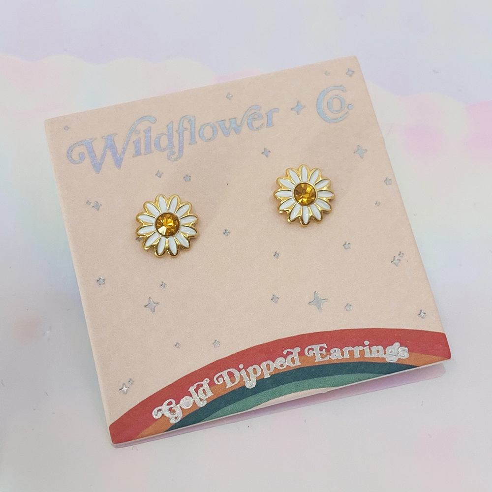 Daisy Stud Earrings, Shopsweetluluss