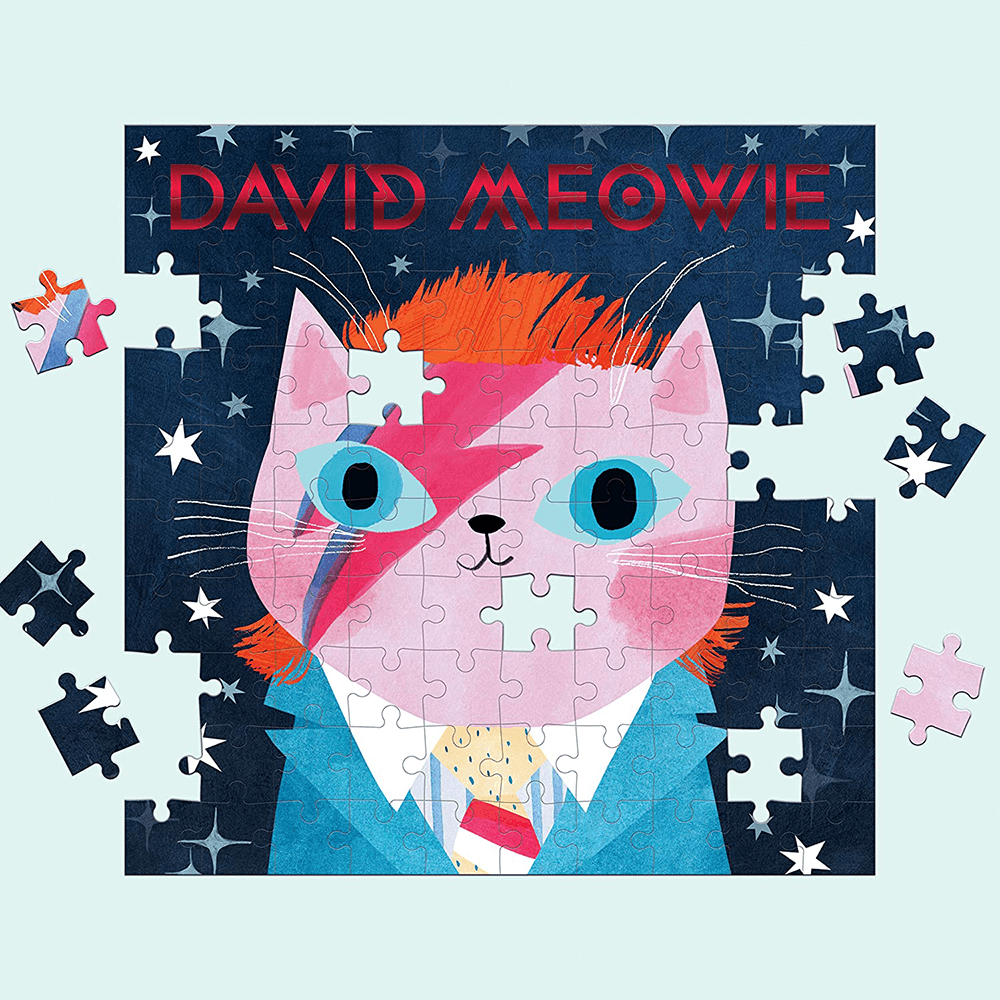 David Meowie 100 Piece Puzzle
