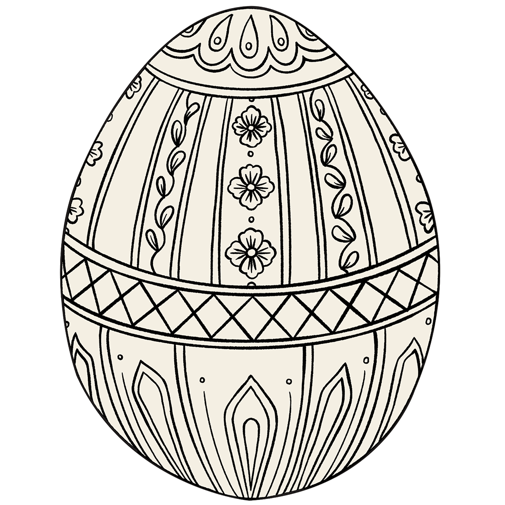 Die-Cut Coloring Easter Egg Placemats, Shopsweetluluss