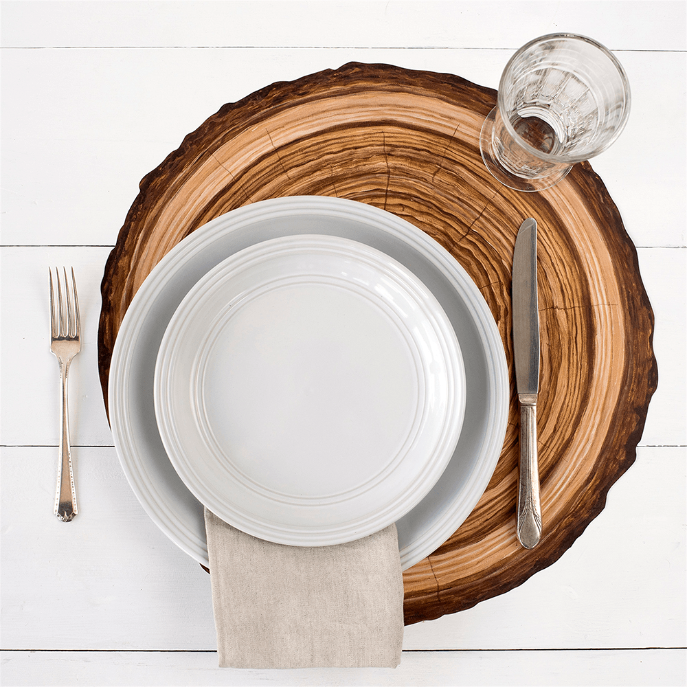 Die Cut Wood Slice Placemats, Shopsweetluluss