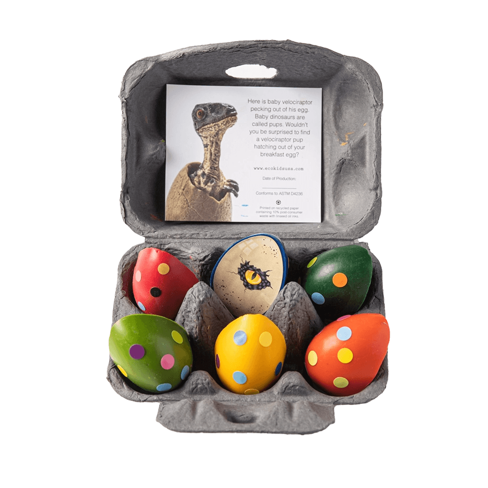 Dino Egg Beeswax Crayons, Shopsweetluluss