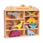 Toy Wooden Dinosaurs + Display Shelf, Shopsweetluluss