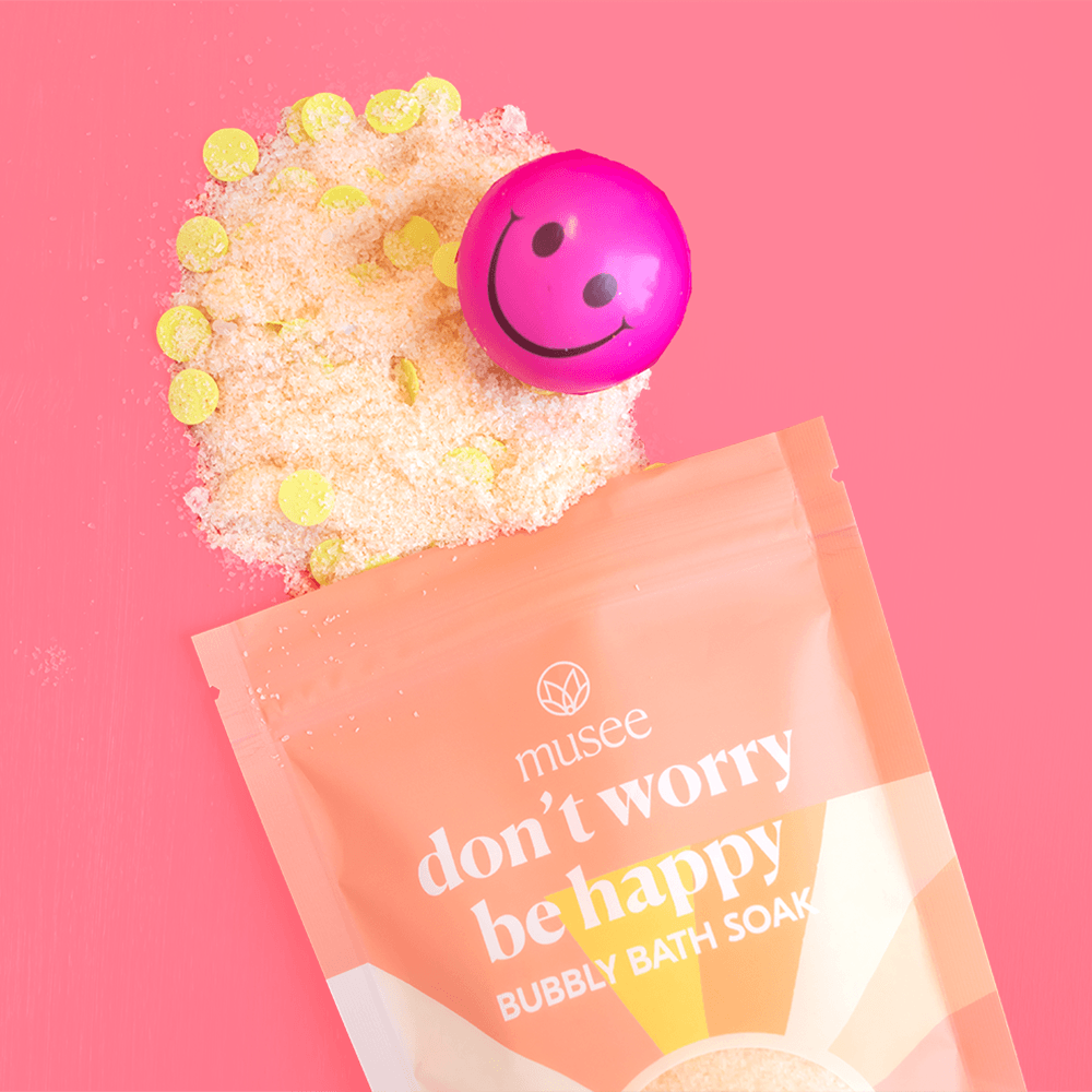 Don't Worry Be Happy Bubbly Bath Soak, Shopsweetluluss