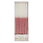 Dusty Pink Glitter Dipped Candles, Shopsweetluluss