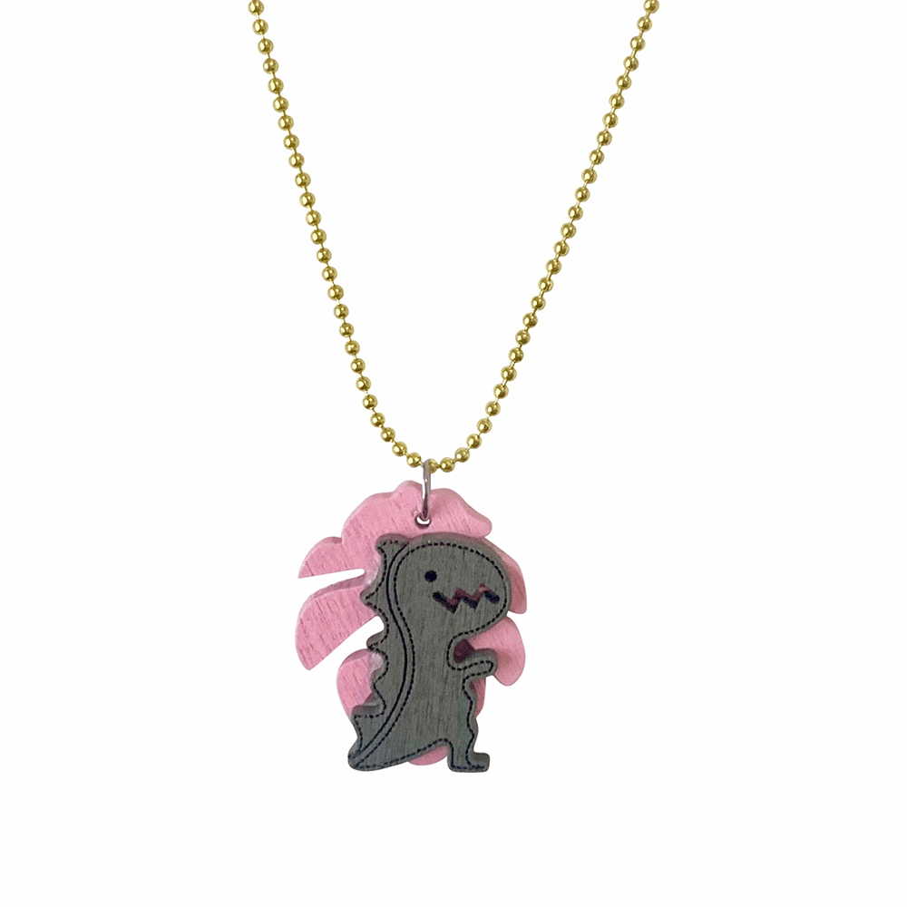Eco Palm Dino Necklace, Shopsweetluluss