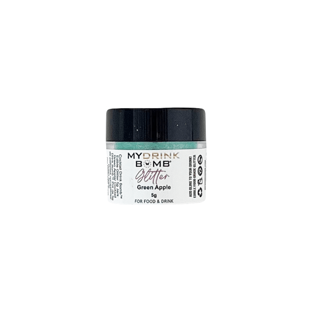 Edible Drink Glitter - Green Apple, Shopsweetluluss