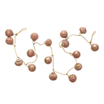Embossed Mercury Glass Ball Ornament Garland - Pink & Gold, Shopsweetluluss