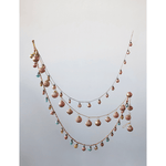 Embossed Mercury Glass Ball Ornament Garland - Pink & Gold, Shopsweetluluss