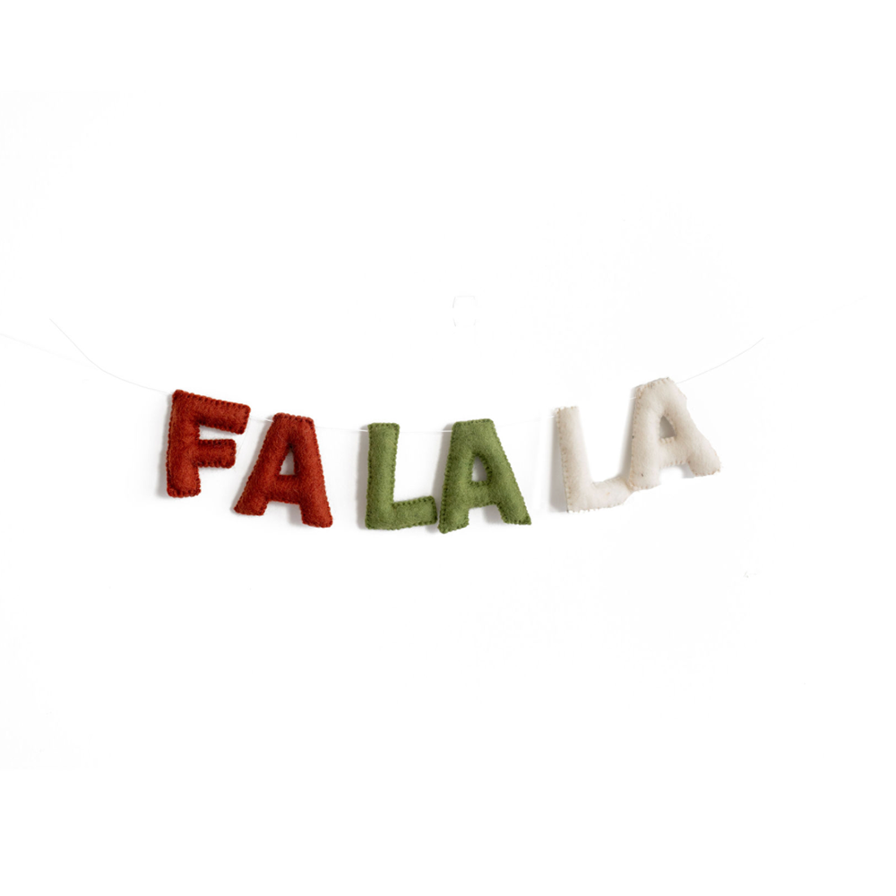 Fa La La Wool Felt Garland - Classic, Shopsweetluluss