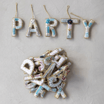 Fabric Alphabet Ornament with Beads & Embroidery, Shopsweetluluss