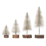 Fabric Trees, Cream - Set of 4, Shopsweetluluss