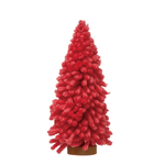 Fabric Yarn Tree w/ Round Wood Base, Hot Pink - 2 Size Options, Shopsweetluluss
