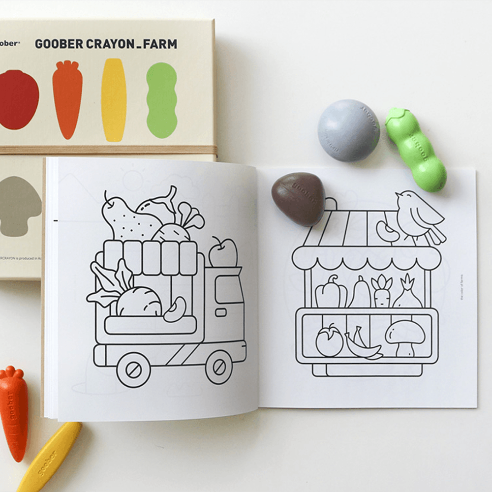 Farm Produce Crayon Set, Shopsweetluluss