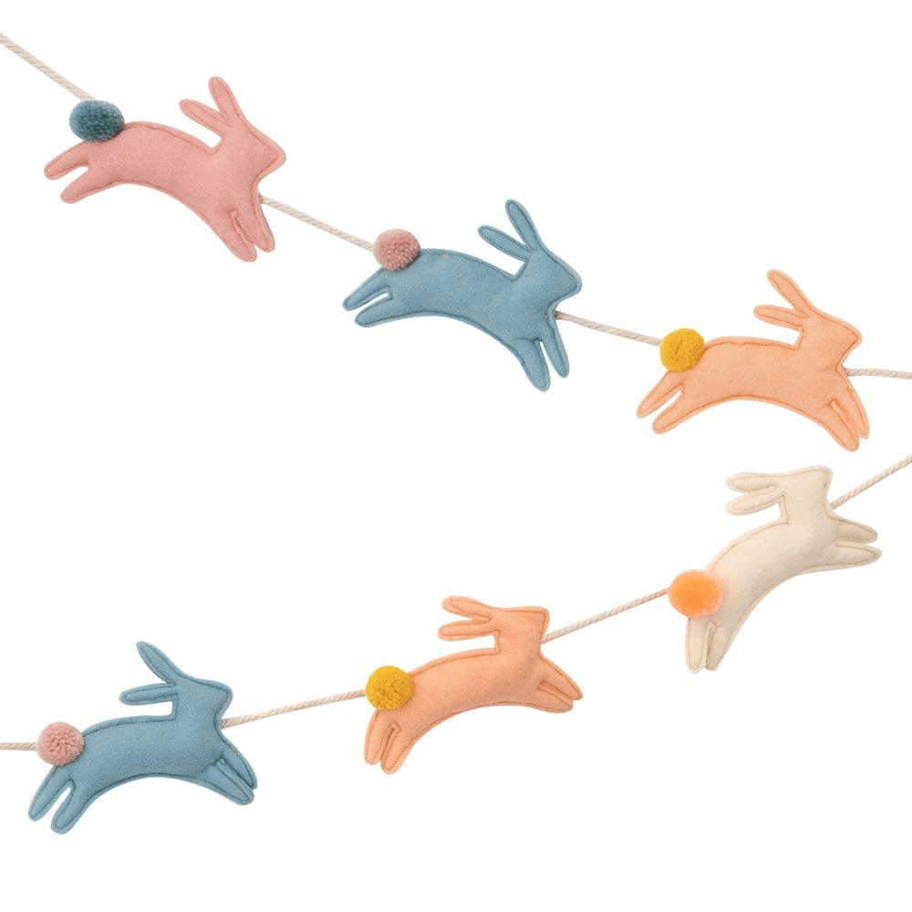 Felt Bunny Garland, Shopsweetluluss