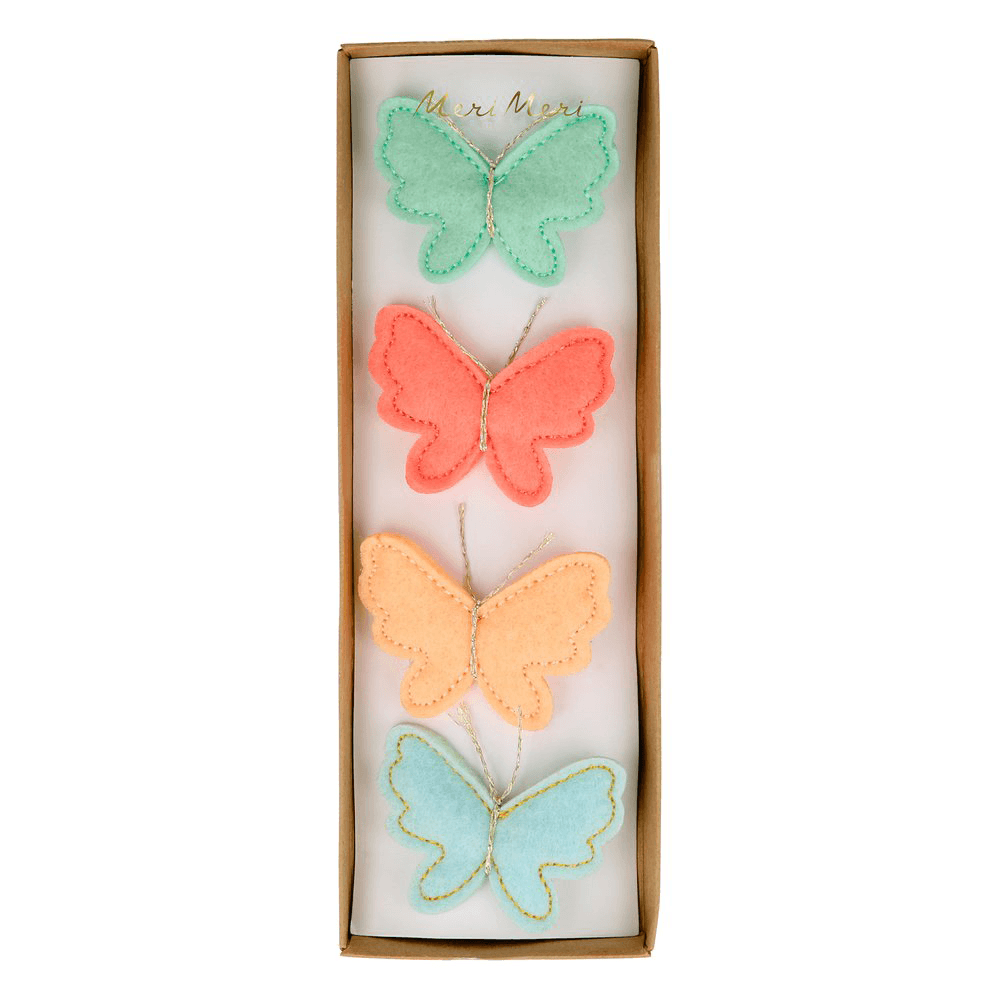 Felt Butterfly Hair Clips, Shopsweetluluss