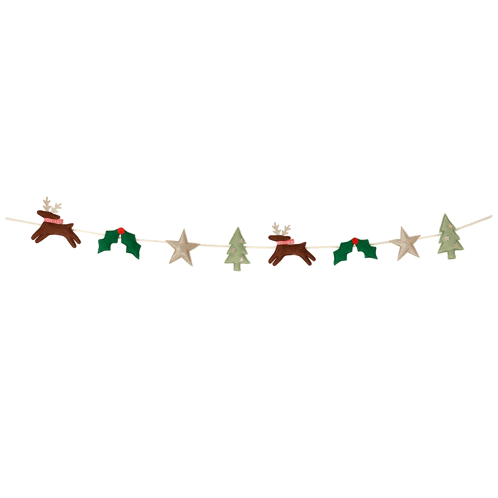 Festive Icon Felt Garland, Shopsweetluluss