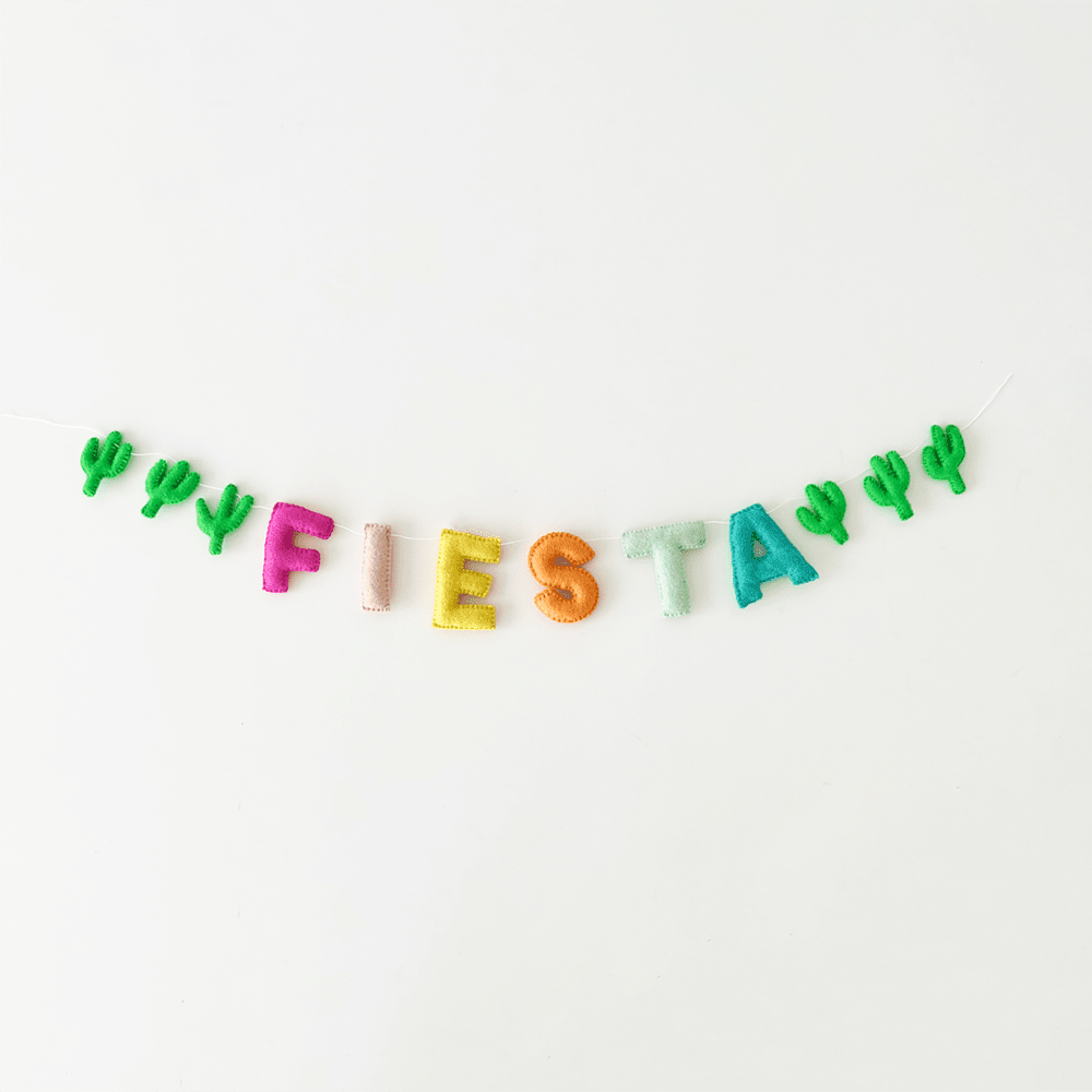 Fiesta Wool Felt Garland, Shopsweetluluss