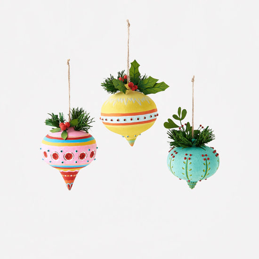 Finial Ball Ornament - 3 Color Options, Shopsweetluluss