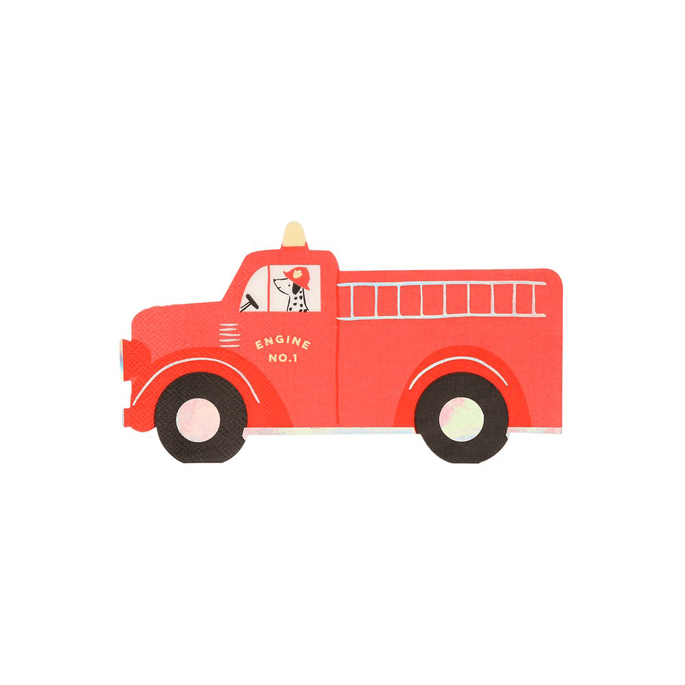Fire Truck Napkins, Shopsweetluluss