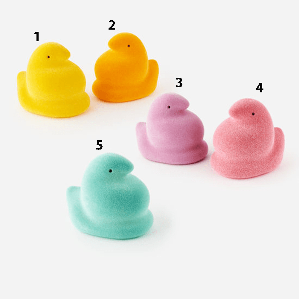 Flocked Peeps, 12" - 5 Color Options, Shopsweetluluss