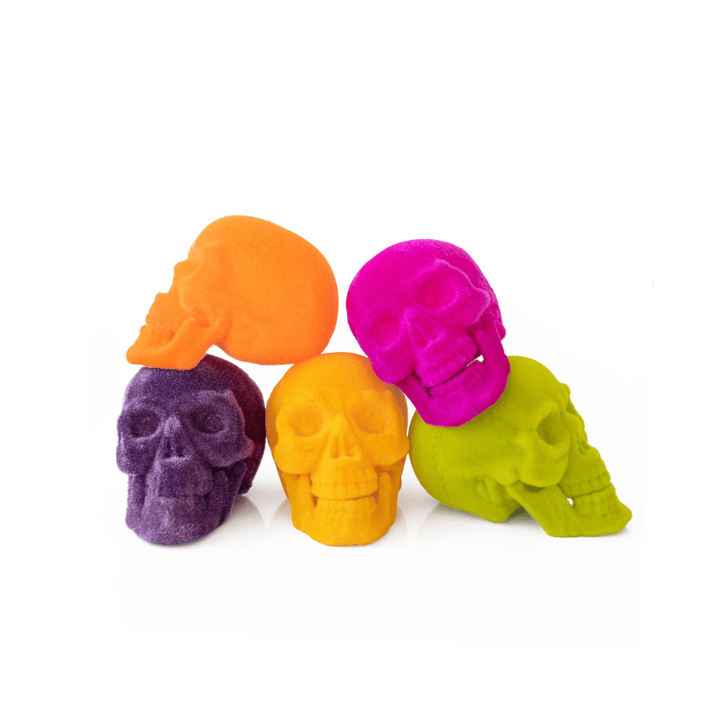 Flocked Skull - 6 Color Options, Shopsweetluluss