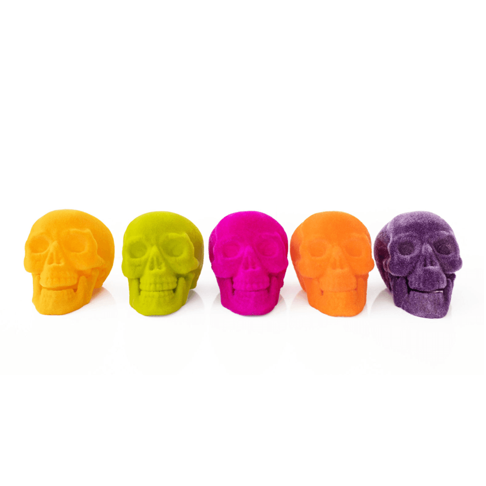 Flocked Skull - 6 Color Options, Shopsweetluluss