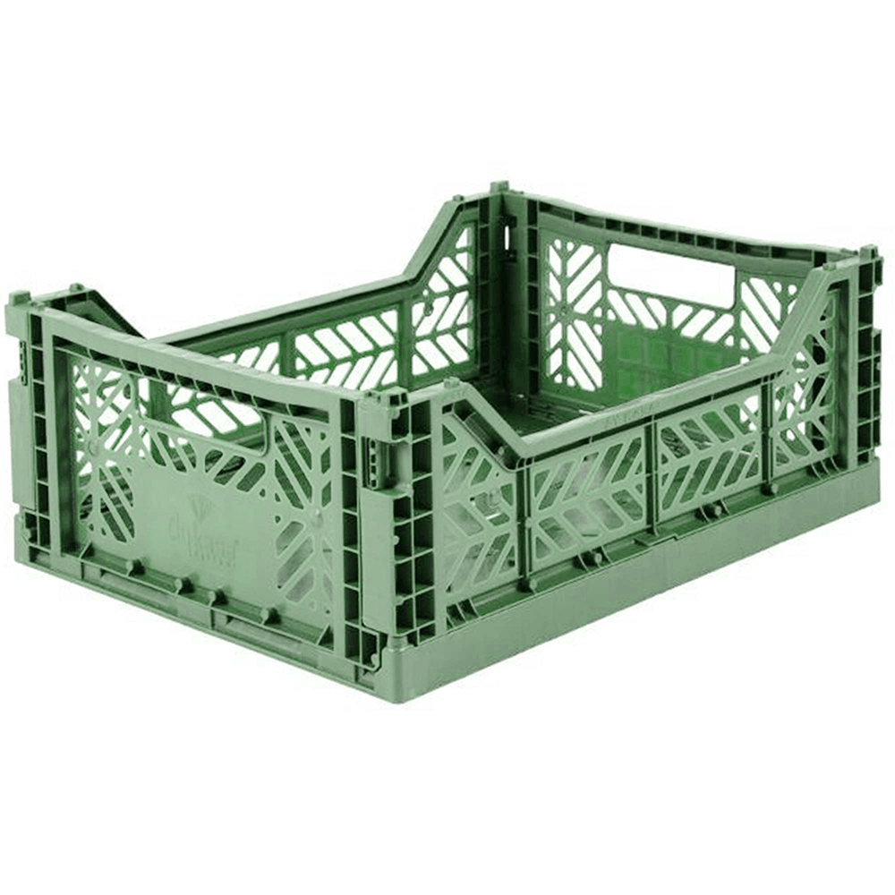 Folding Crate, Almond Green - 2 Size Options, Shopsweetluluss