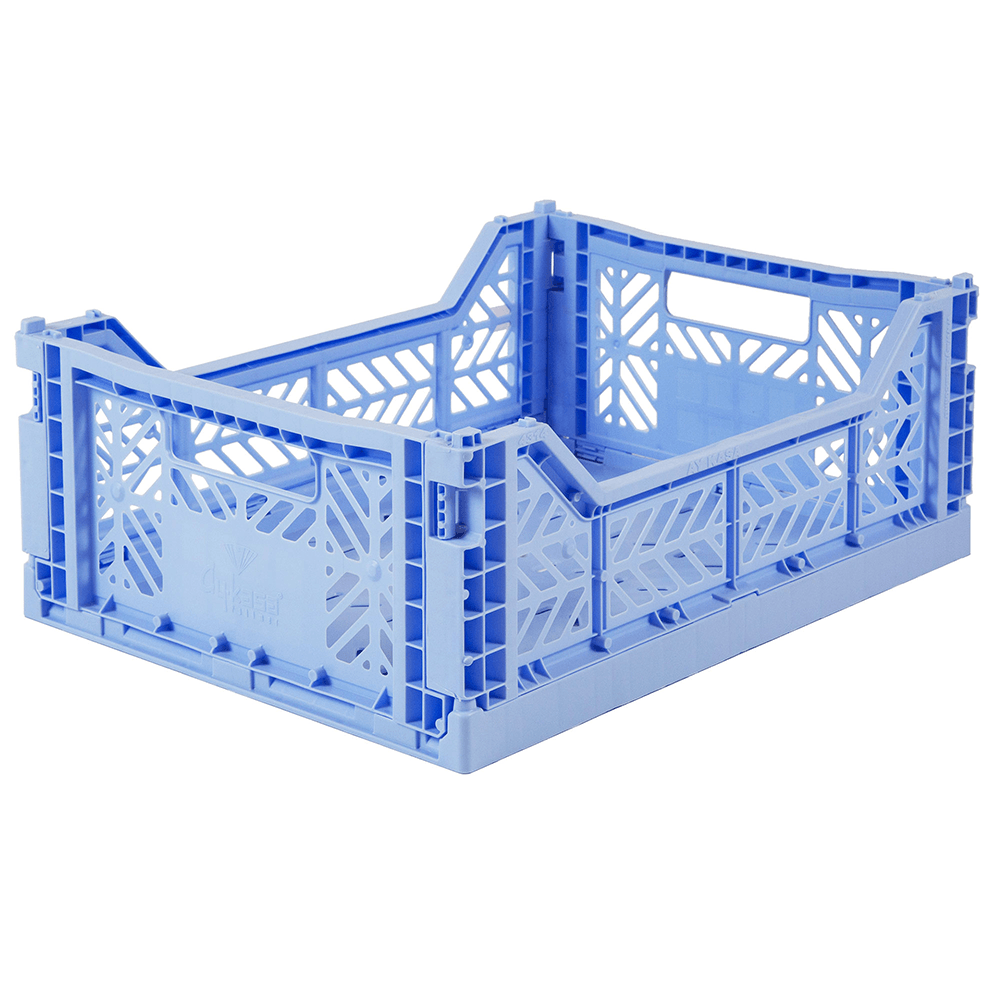 Folding Crate, Baby Blue - 2 Size Options, Shopsweetluluss