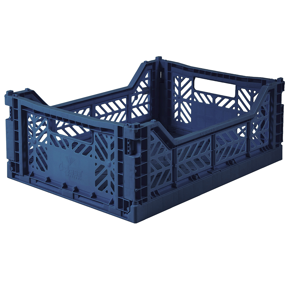 Folding Crate, Navy - 2 Size Options, Shopsweetluluss