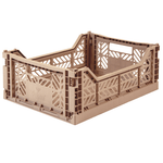Folding Crate, Warm Taupe - 2 Size Options, Shopsweetluluss