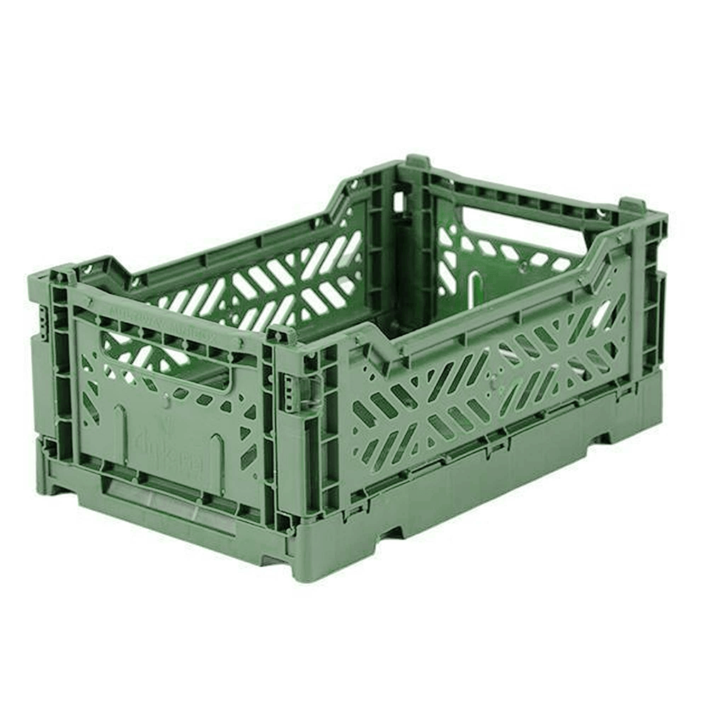 Folding Crate, Almond Green - 2 Size Options, Shopsweetluluss