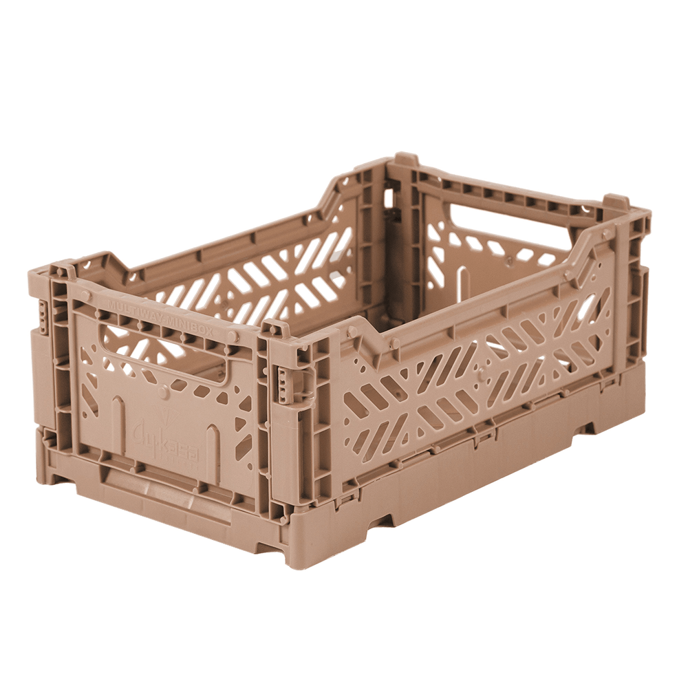Folding Crate, Warm Taupe - 2 Size Options, Shopsweetluluss
