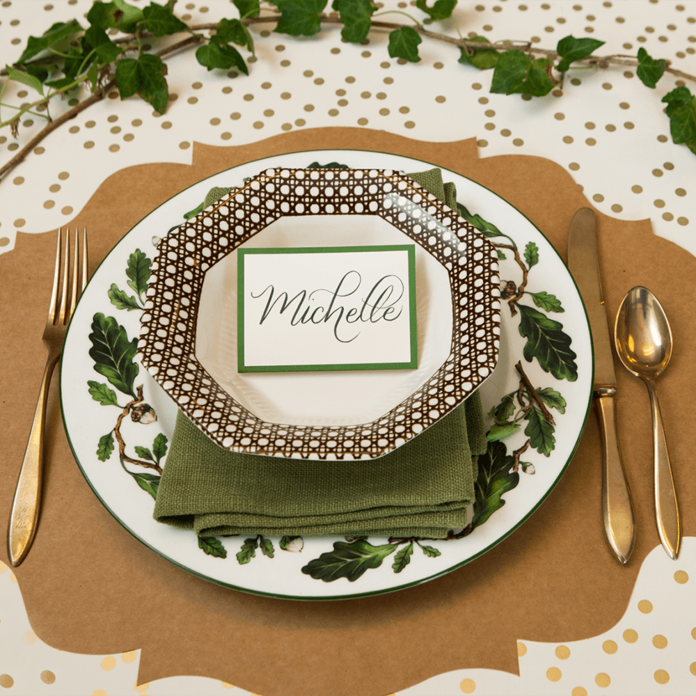 Frame Place Cards - Dark Green, Shopsweetluluss