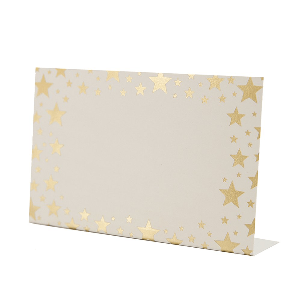 Frame Place Cards - Gold Foil Shining Stars, Shopsweetluluss