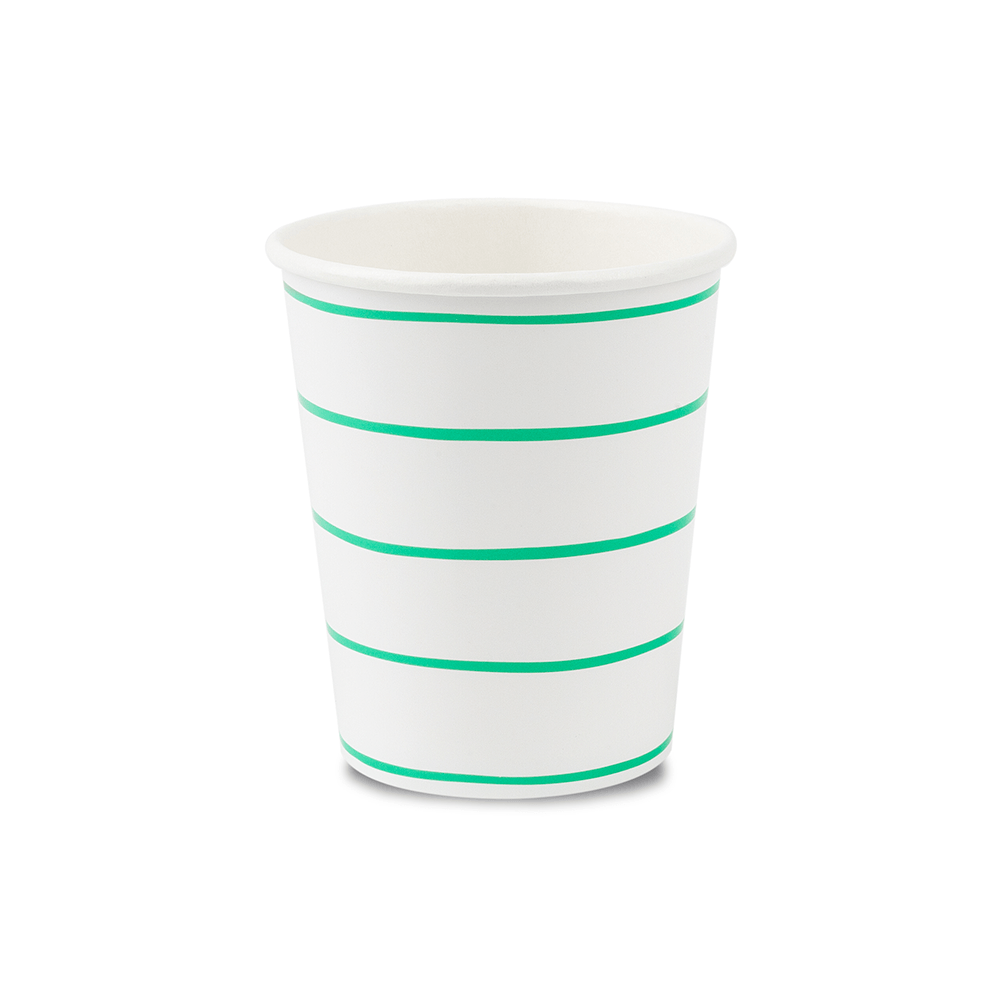 Clover Frenchie Striped 9 oz Cups, Shopsweetluluss