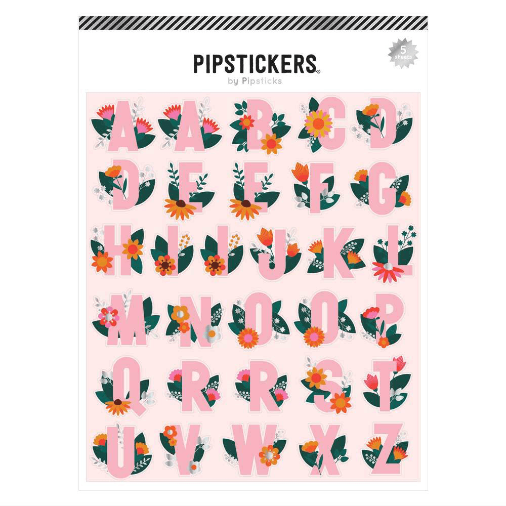 Full Bloom Big Alphabet Stickers, Shopsweetluluss