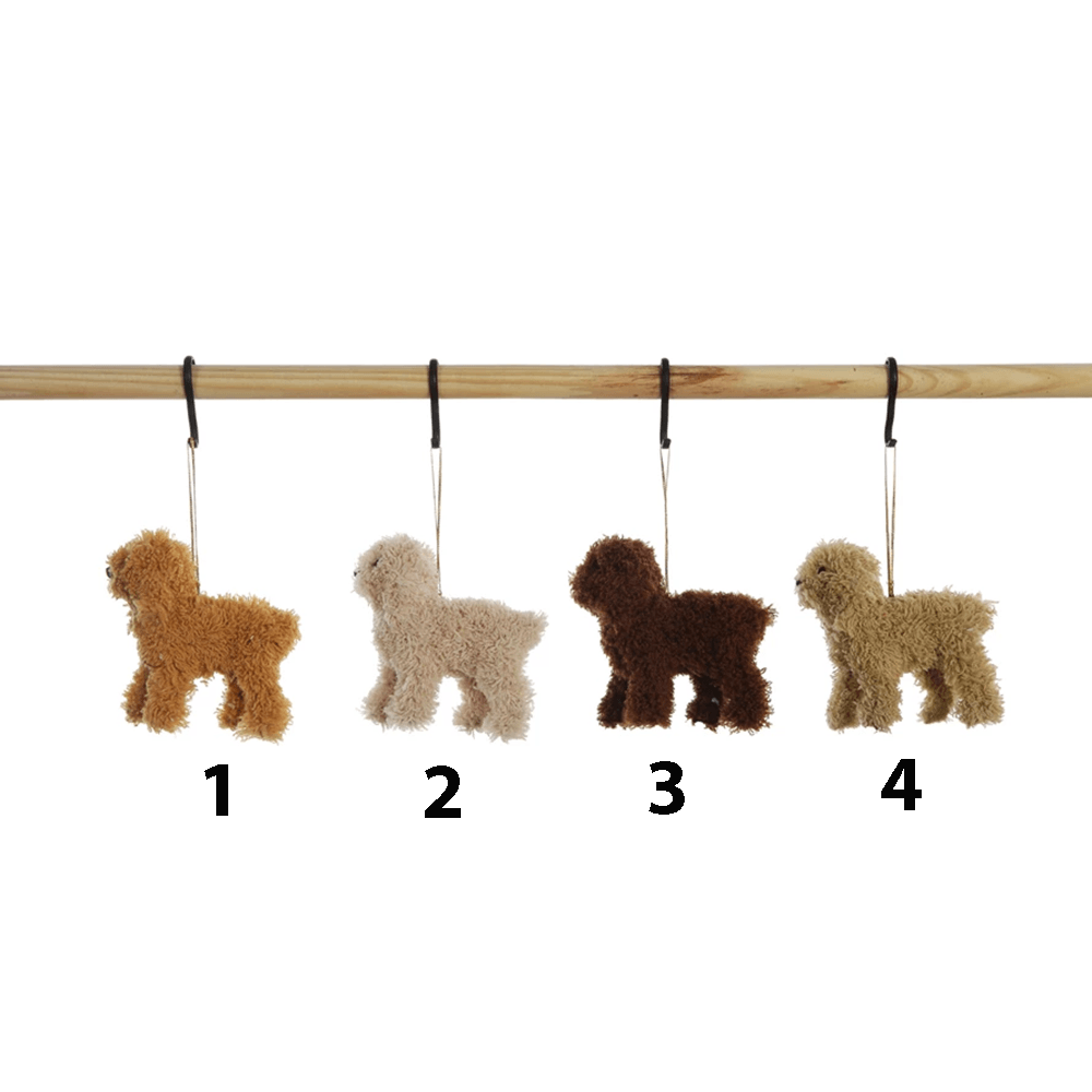 Furry Poodle Ornament - 4 Color Options, Shopsweetluluss